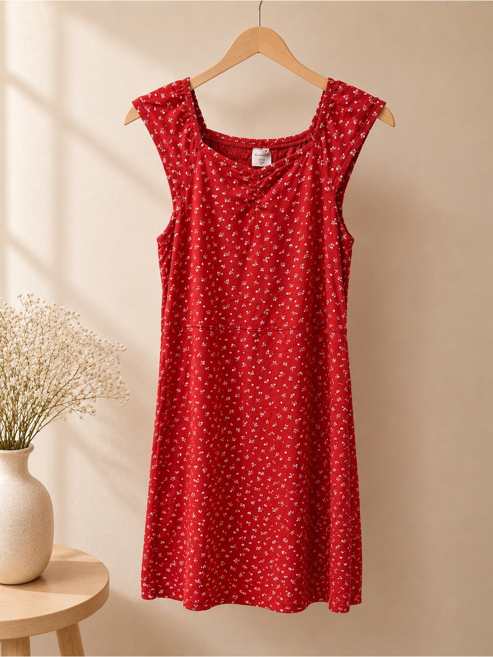 abercrombie kids Red Floral Sleeveless Dress